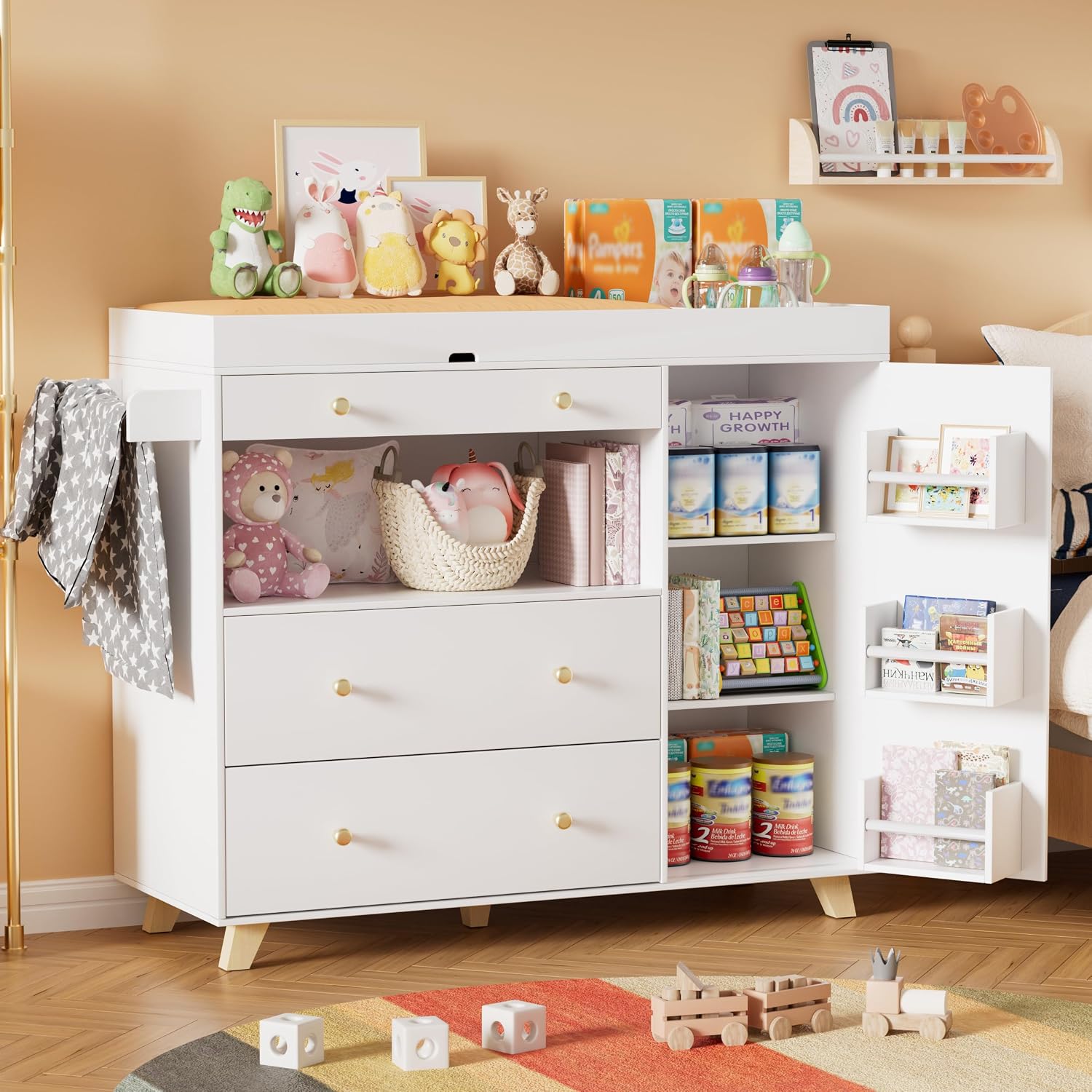 Baby Nursery Drawers - Table à langer pour bébé, station