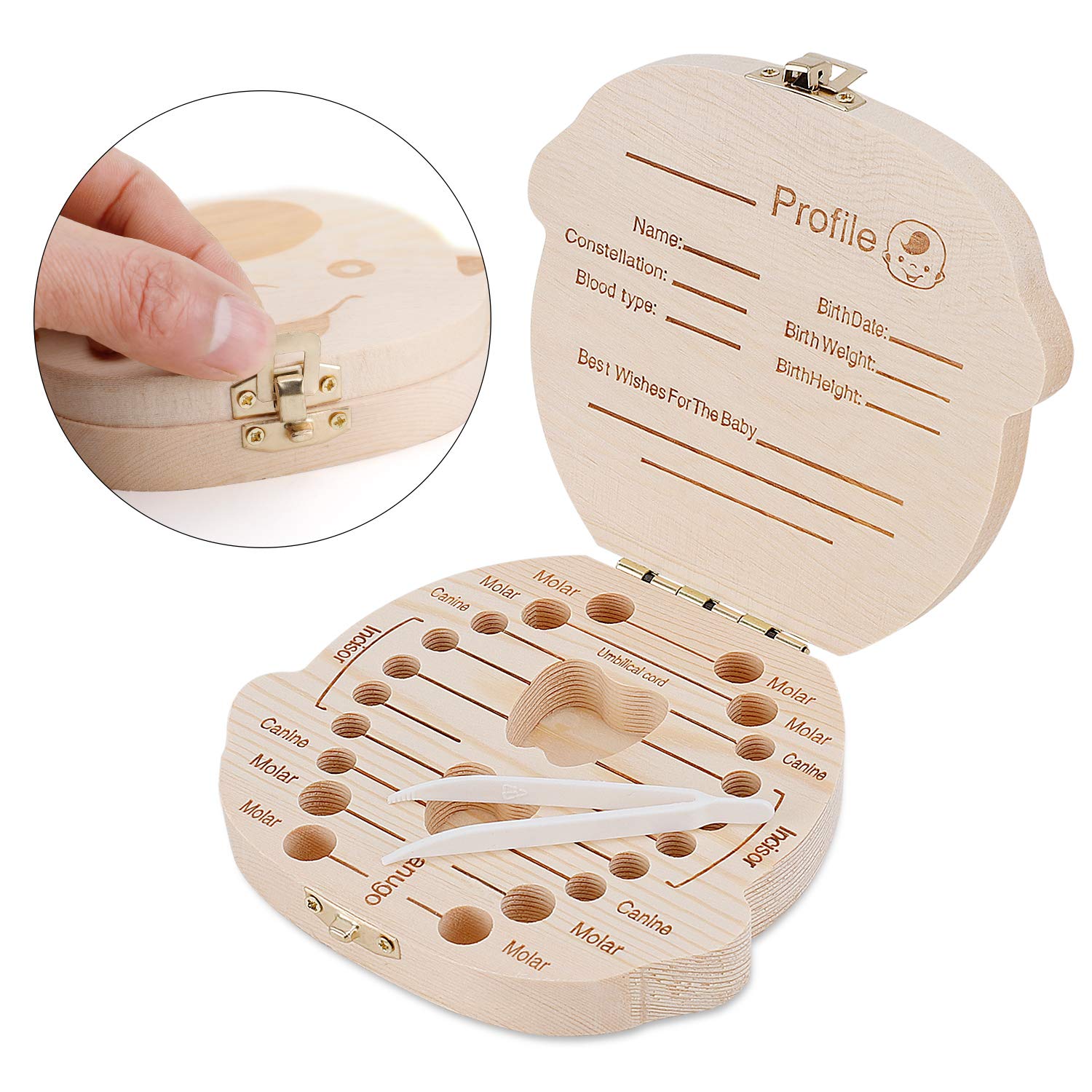 Baby Keepsake Box - 1 boîte à dents de lait