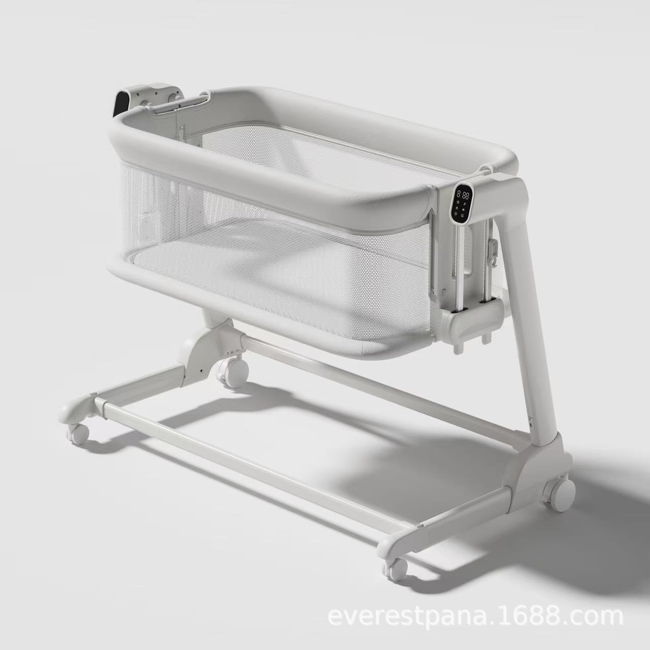 Baby Nursery With Queen Bed - Lit bébé électrique mobile multifonctionnel portable