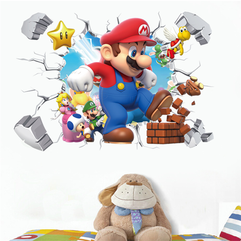 Baby Nursery Games - Autocollant mural 3D de personnages de