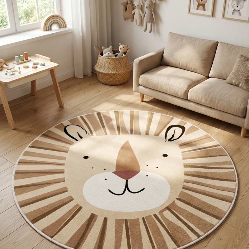 Soft Rug Nursery - Tapis rond pour enfants à motif