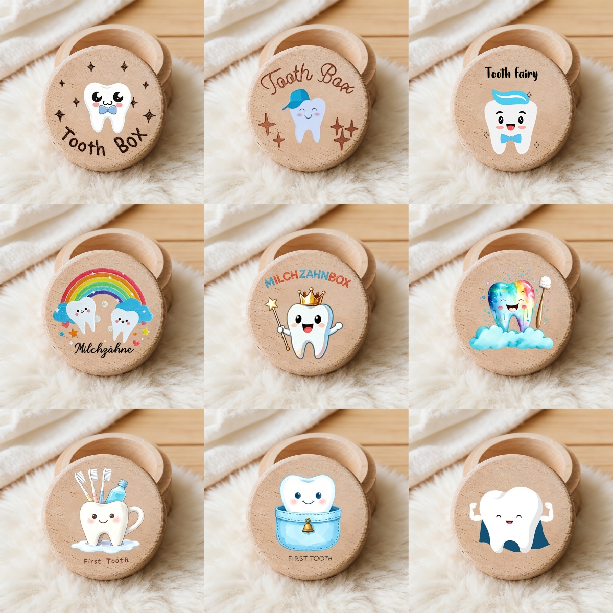 Baby Keepsake Box - Brosse à dents 2D pour enfant