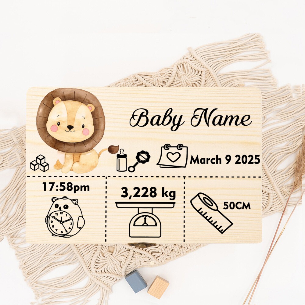 Baby Keepsake Box - Boîte de rangement d'animaux de la