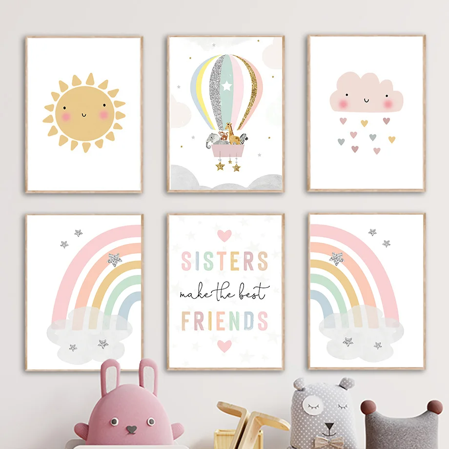 Baby Nursery Artwork - Affiches et impressions nordiques pour chambre