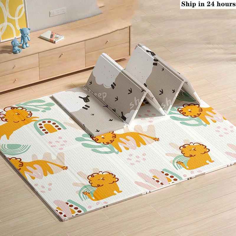 Soft Rug Nursery - Tapis de jeu pliable pour bébé,