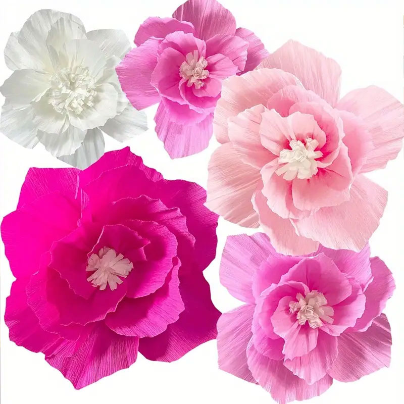 Baby Nursery Furniture Sets - Fleur de papier rose 5 pièces,