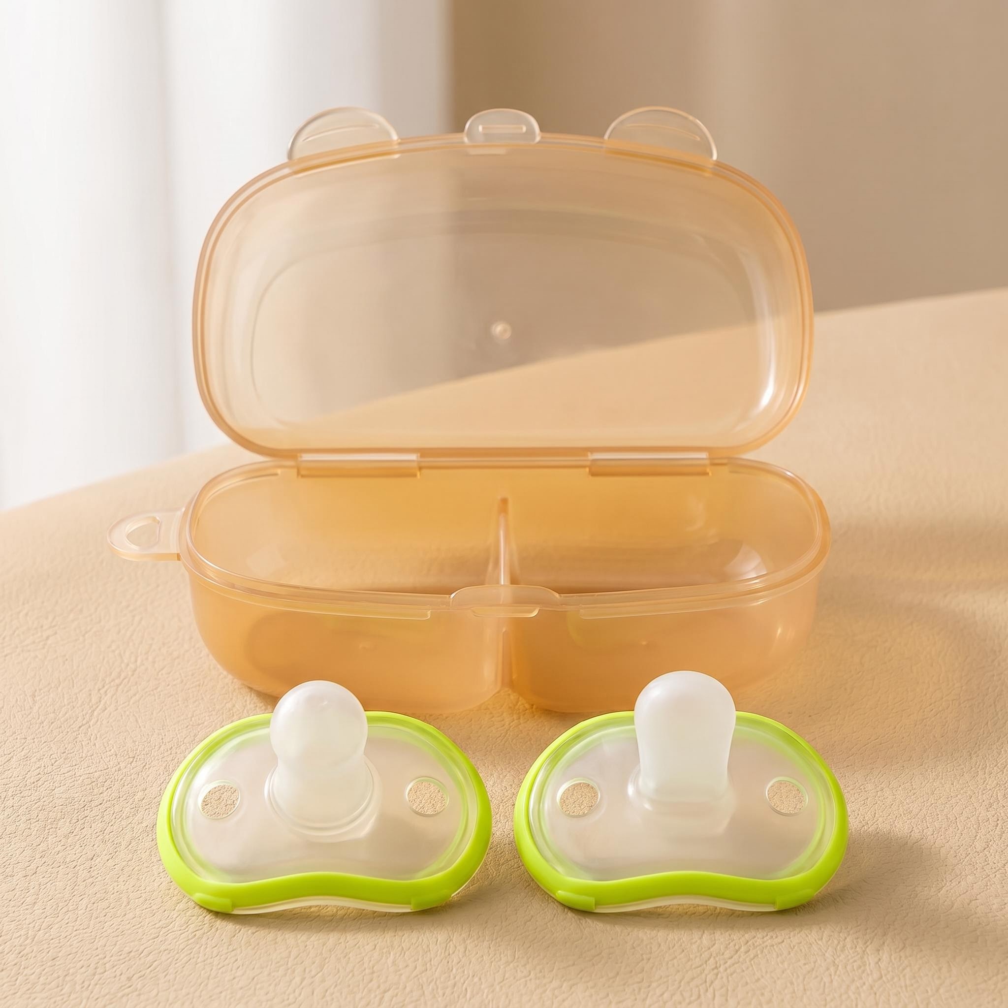 2 sucettes en silicone pour bé - Pacifier Sterilizer Case avis et prix