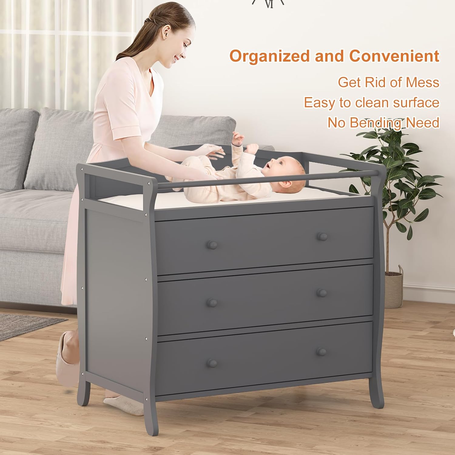 Table à langer pour bébé à 3 t - Baby Nursery Drawers avis et prix