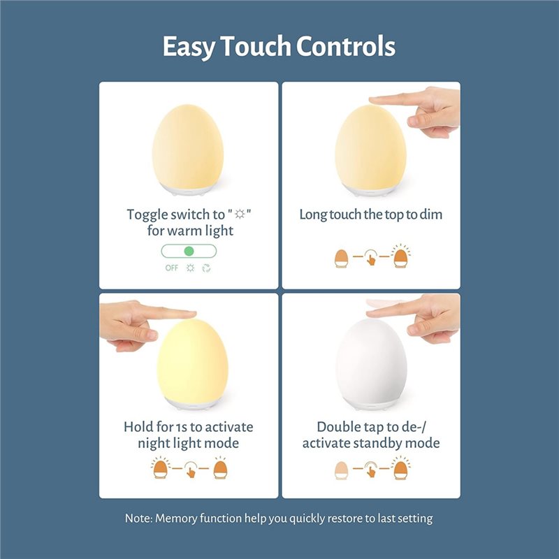Veilleuse LED pour bébé AB34 - - Baby Nursery Hours avis et prix