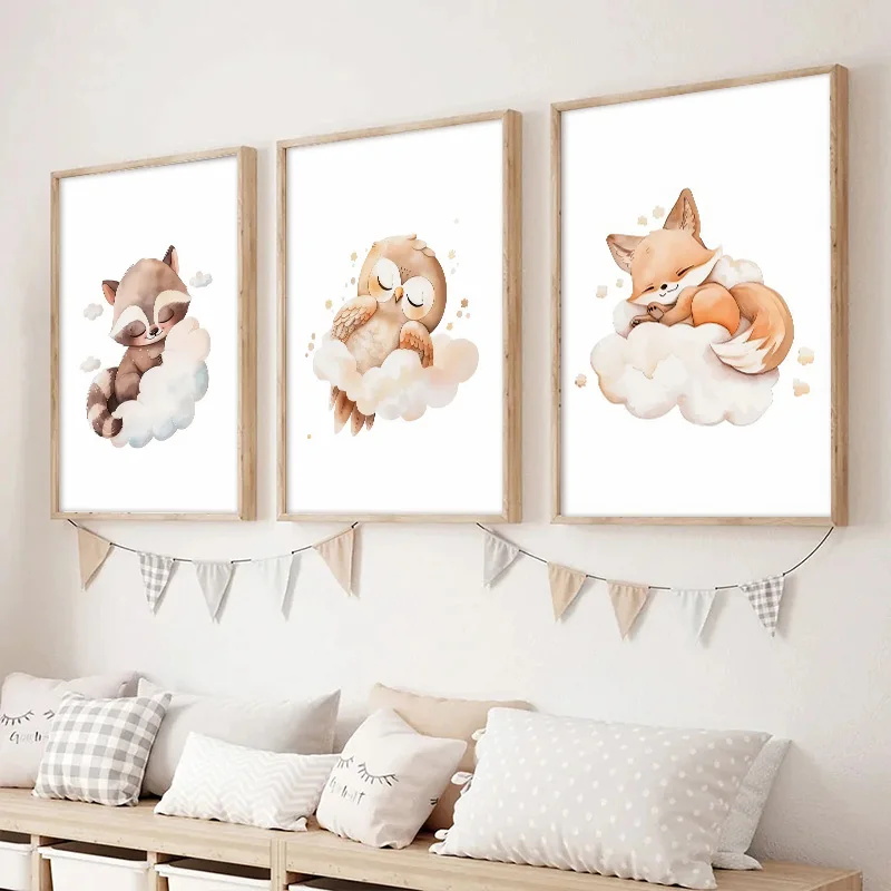 Décoration Murale Mignonne : A - Baby Nursery Animal Pictures avis et prix