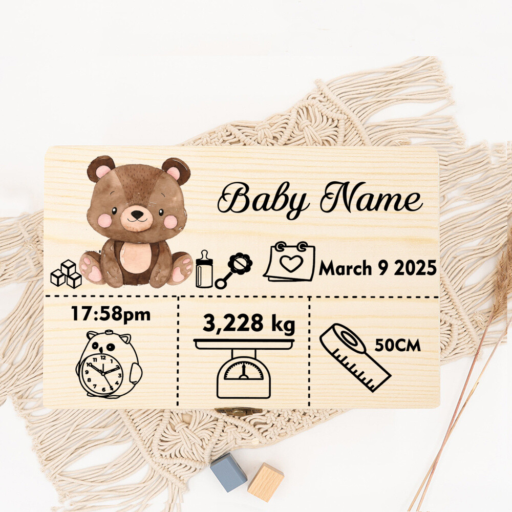 Boîte de rangement d'animaux d - Baby Keepsake Box avis et prix