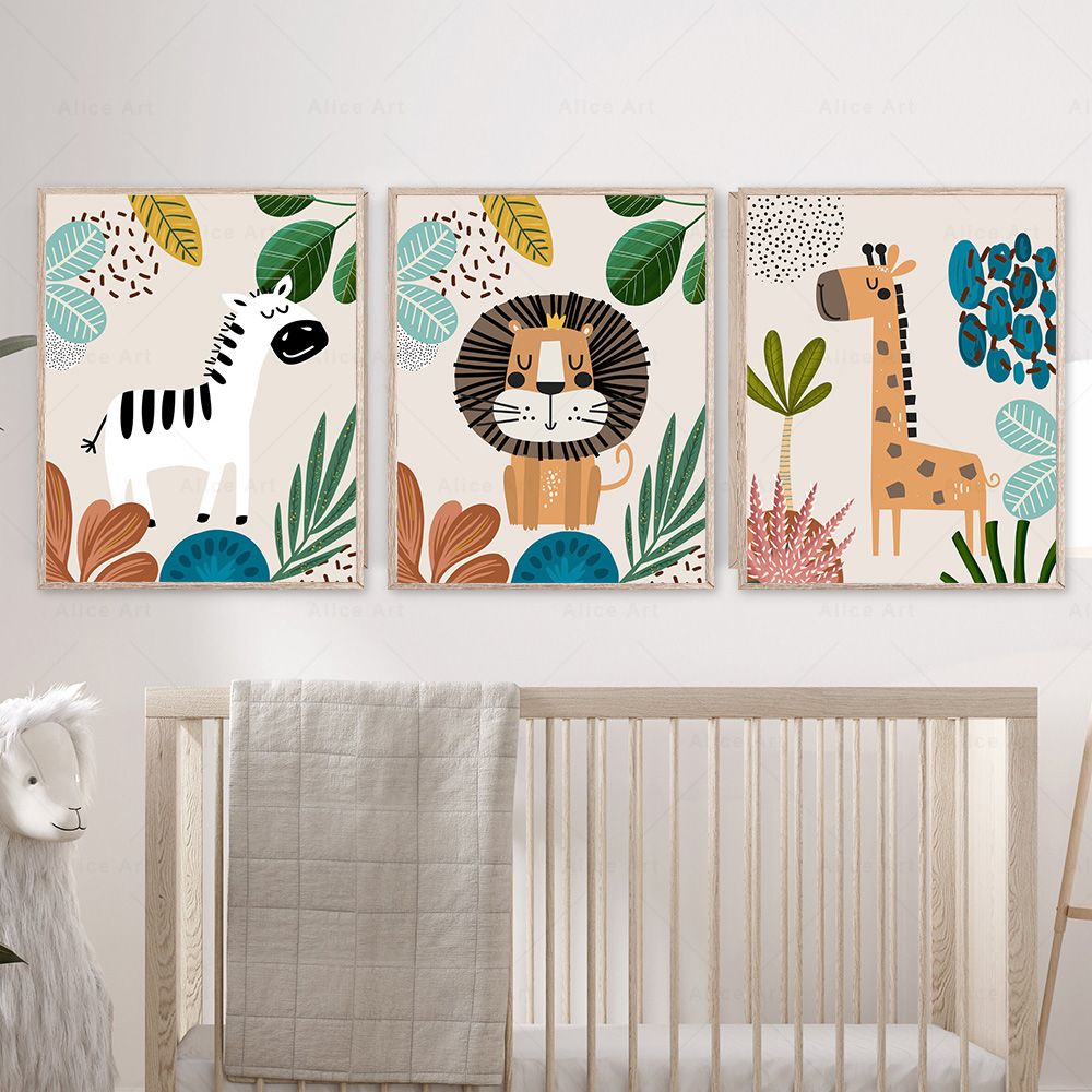 Affiches murales bohèmes avec  - Baby Zebra Nursery avis et prix