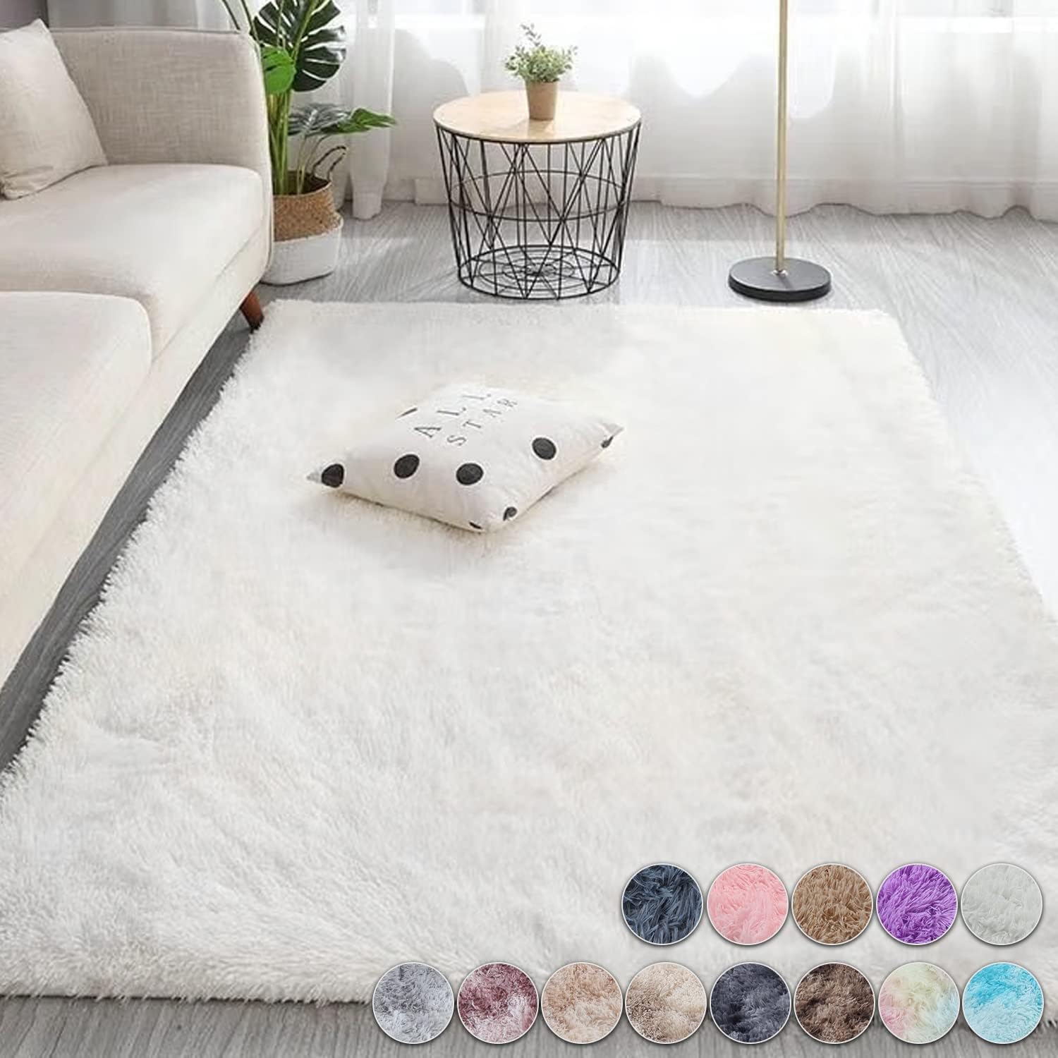 Tapis en laine blanc crème moe - Baby Nursery Rug avis et prix