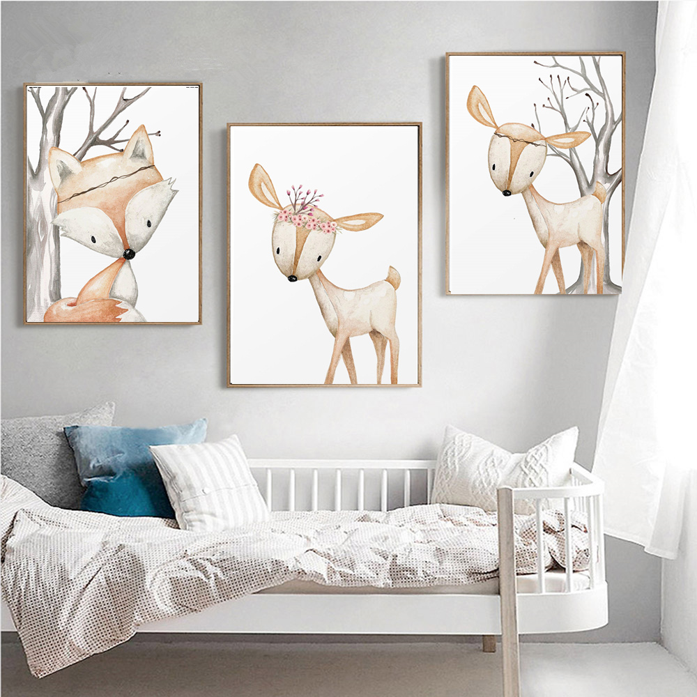 Affiche Murale de Dessin Animé - Baby Nursery Animal Pictures avis et prix