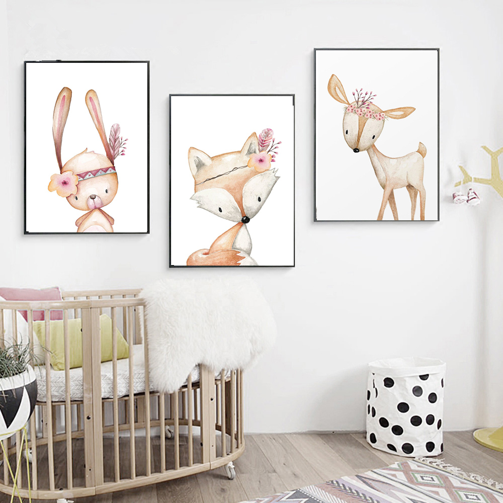 Affiche Murale de Dessin Animé - Baby Nursery Animal Pictures avis et prix