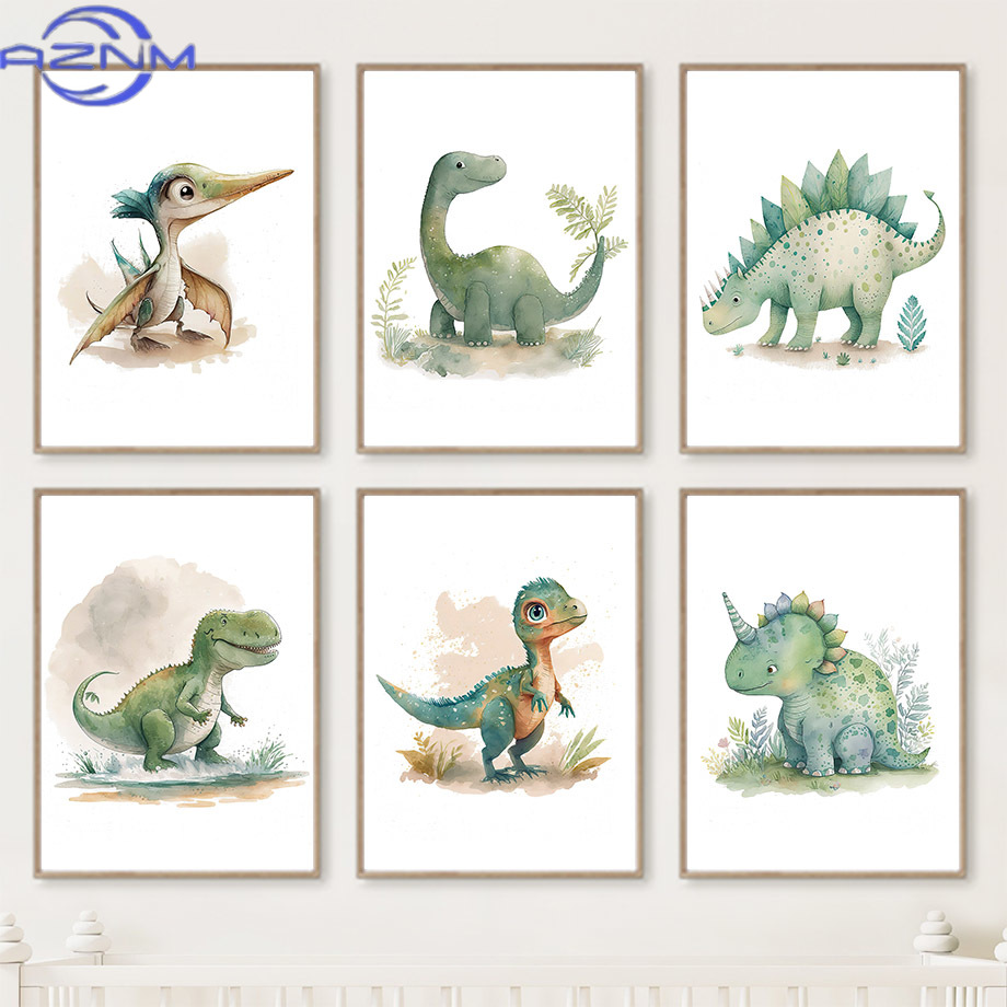 Affiche murale AZNM Dinosaure  - Baby Nursery Jungle avis et prix