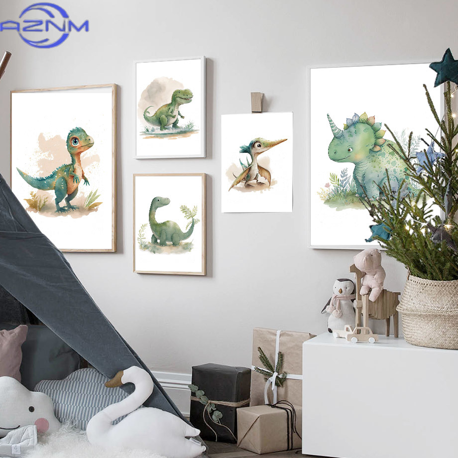 Affiche murale AZNM Dinosaure  - Baby Nursery Jungle avis et prix