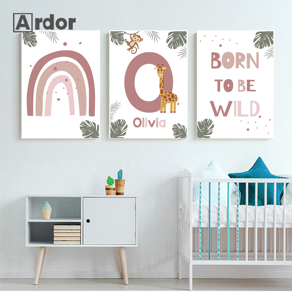Affiches d'animaux de la Jungl - Baby Nursery Jungle avis et prix
