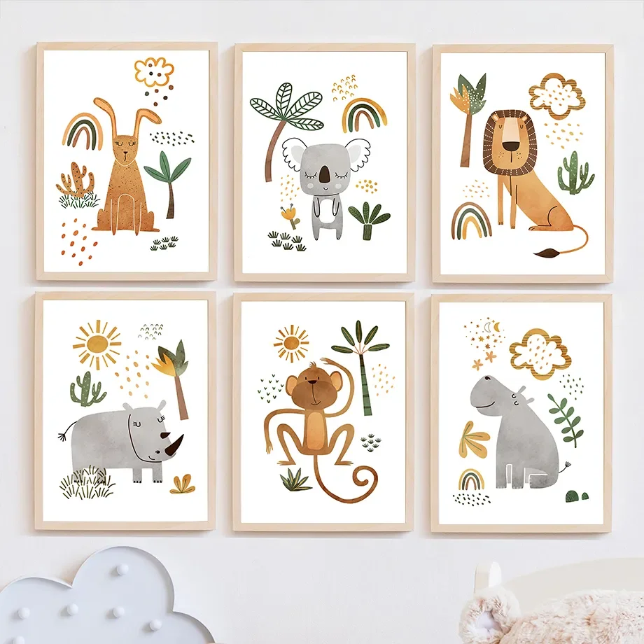 Affiches et impressions d'anim - Baby Nursery Jungle avis et prix