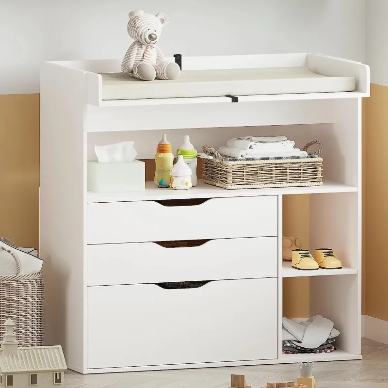 Table à langer contemporaine m - Baby Nursery Drawers avis et prix