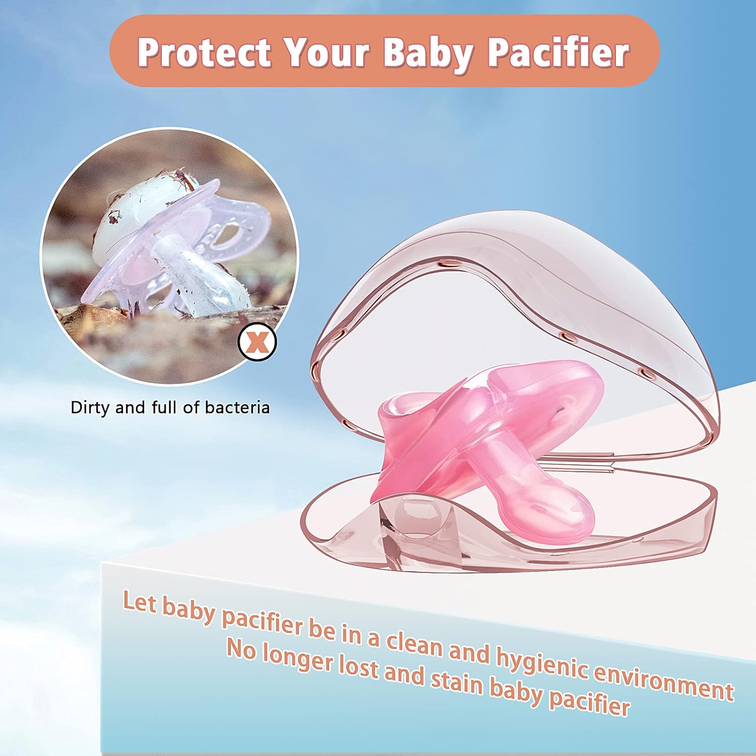 Porte-sucette - 2/4 pièces - É - Pacifier Sterilizer Case avis et prix