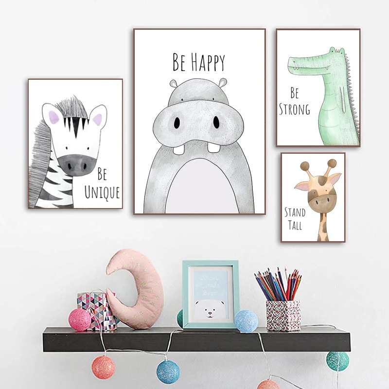 Peinture sur toile d'animaux d - Baby Zebra Nursery avis et prix