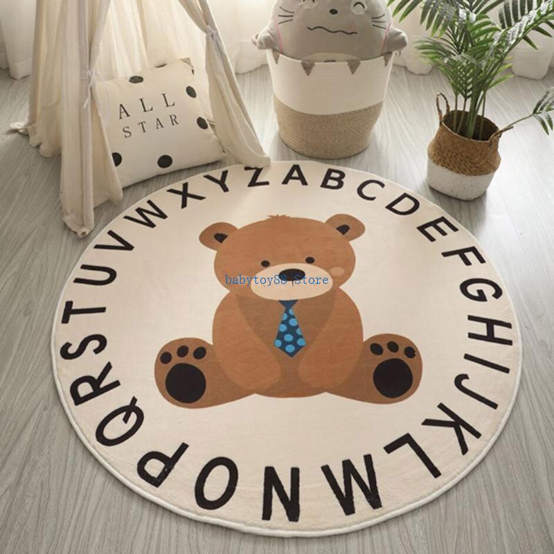 Y4UD – tapis jeu rond imprimé  - Baby Nursery Rug avis et prix