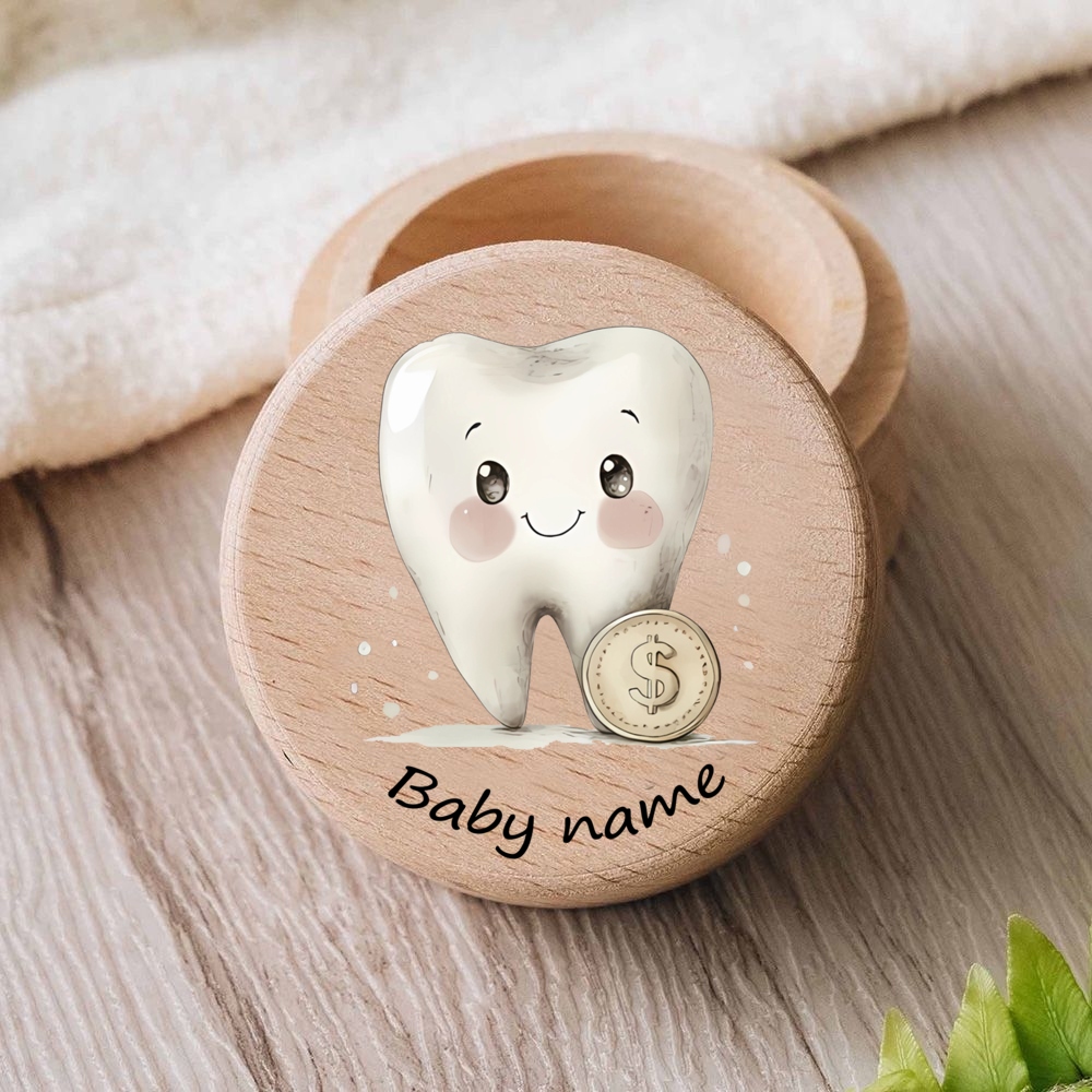 Boîte à dents en bois personna - Baby Keepsake Box avis et prix