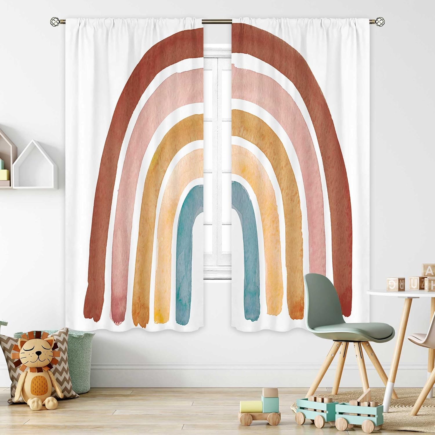 Rideaux arc-en-ciel style Boho - Baby Nursery Curtains avis et prix