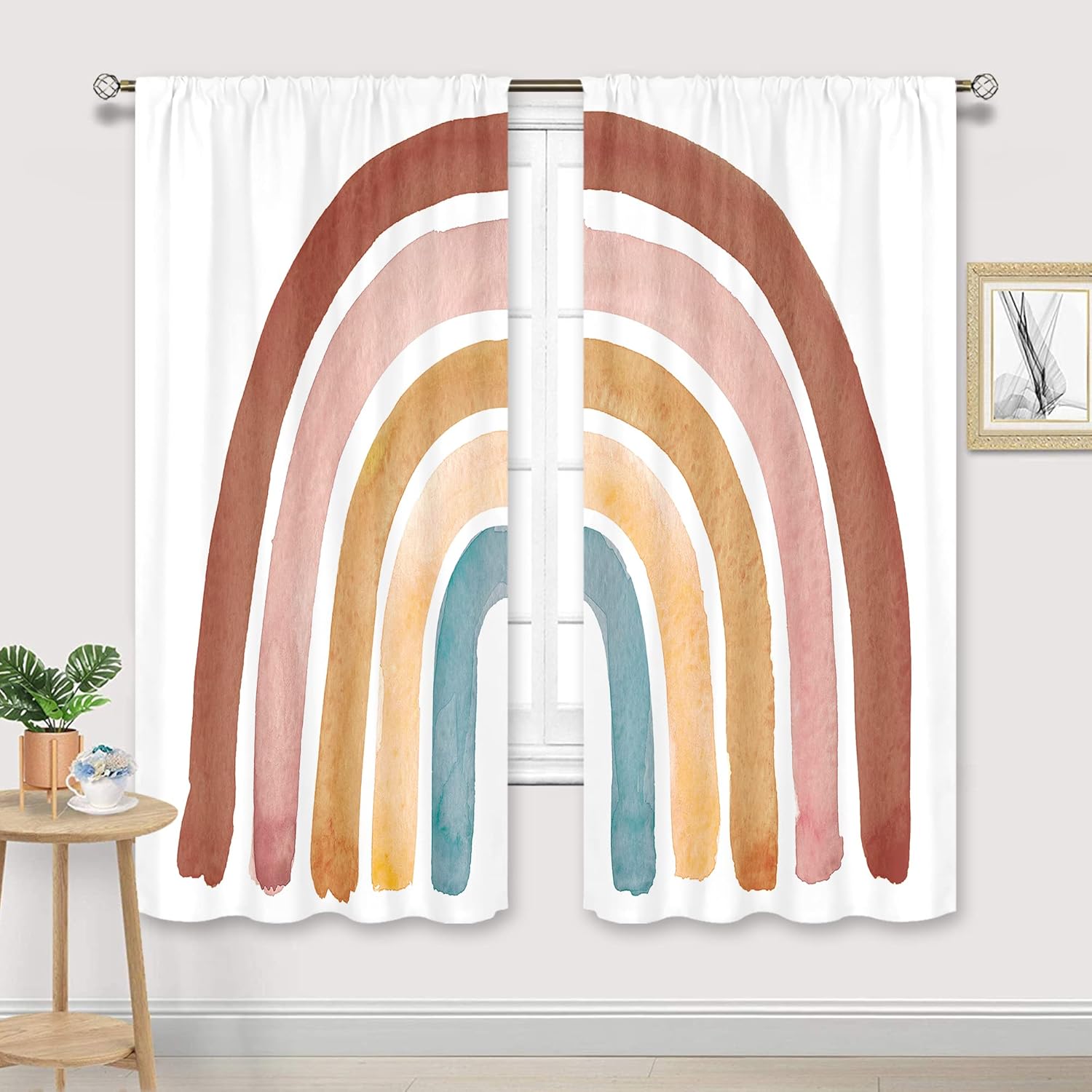 Rideaux arc-en-ciel style Boho - Baby Nursery Curtains avis et prix