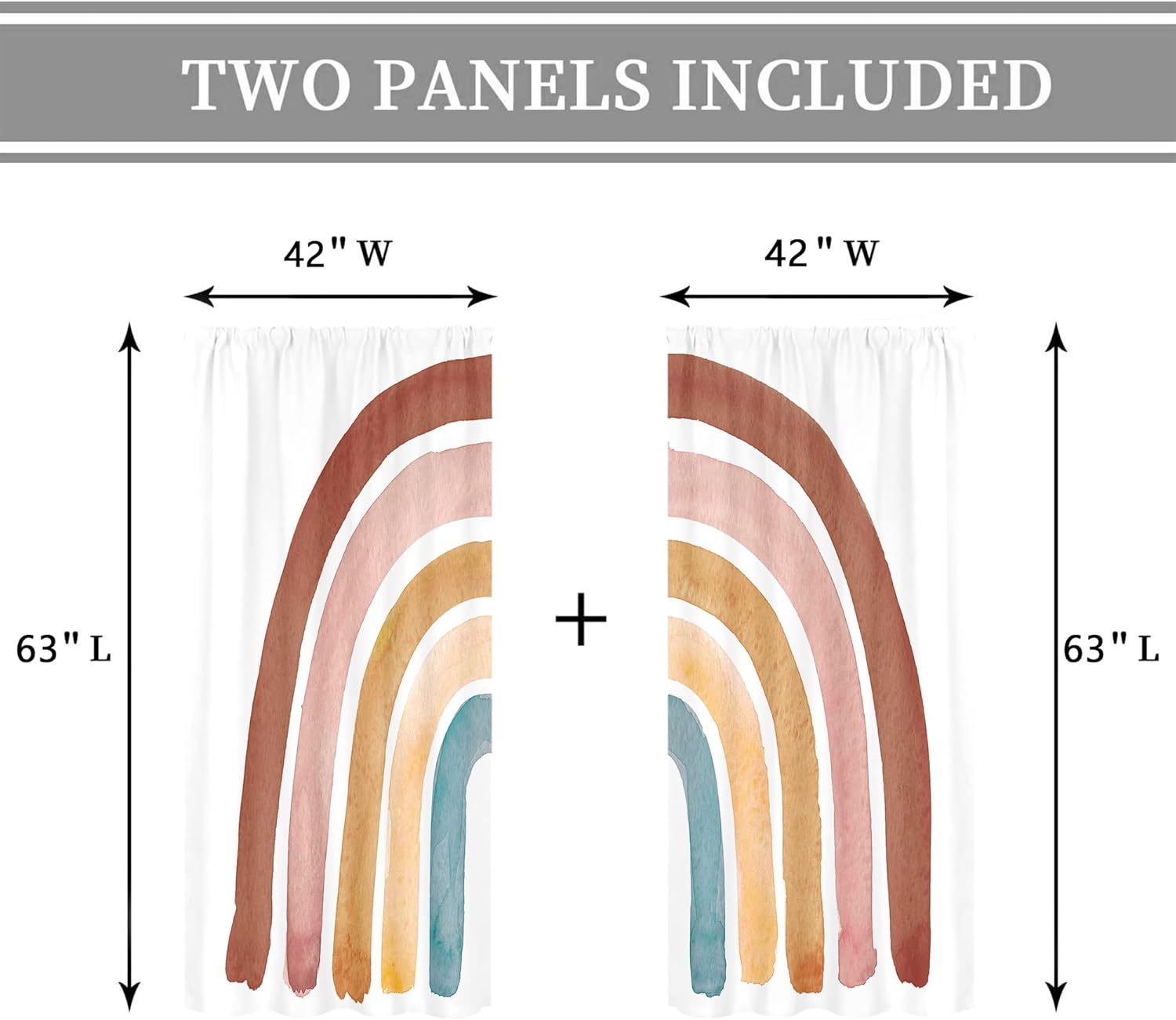 Rideaux arc-en-ciel style Boho - Baby Nursery Curtains avis et prix