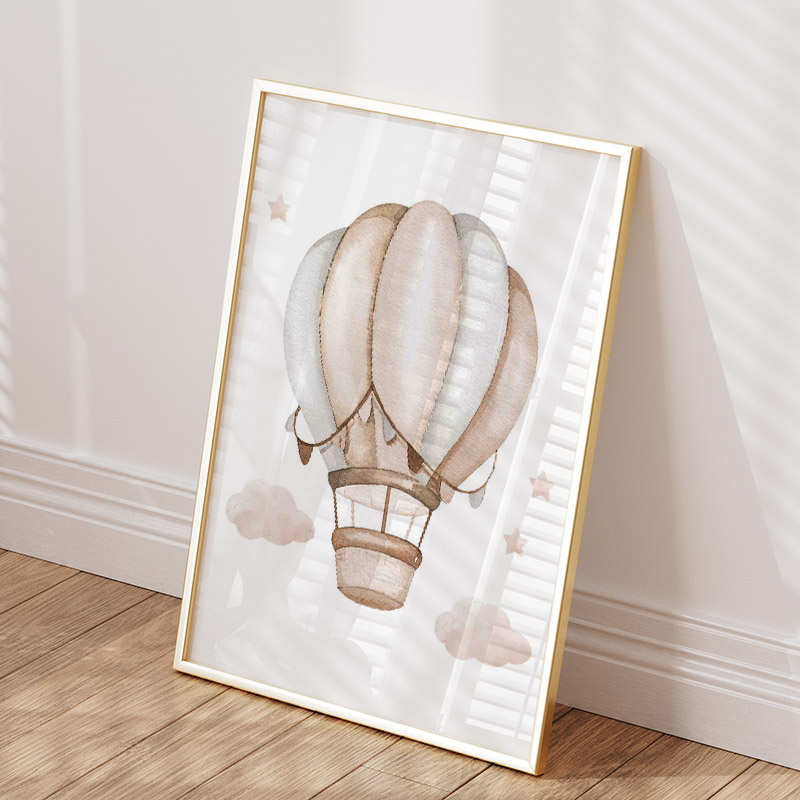 Toile d'Art Mural en Forme d'É - Baby Nursery Animal Pictures avis et prix