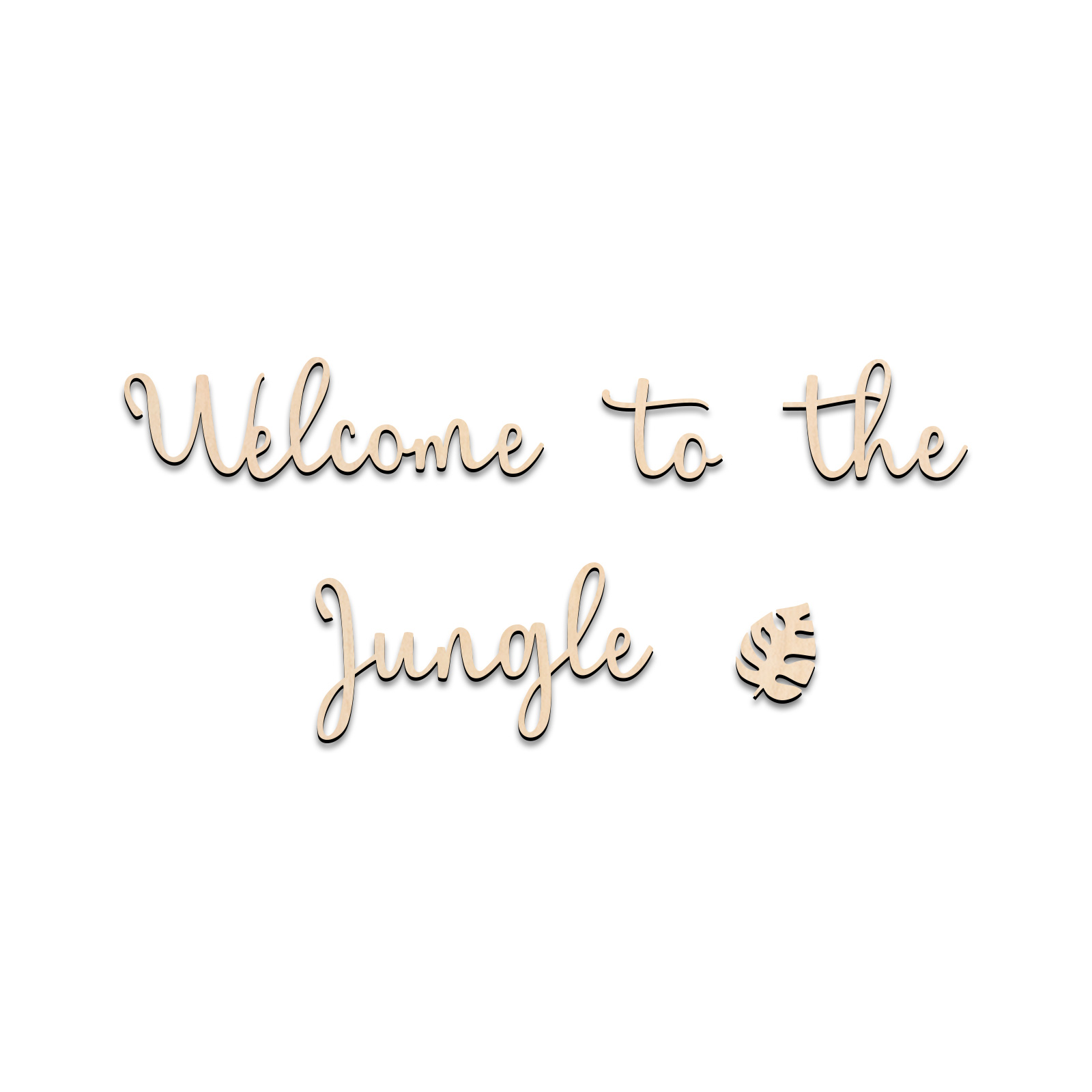 Panneau en bois de bienvenue d - Baby Nursery Jungle avis et prix