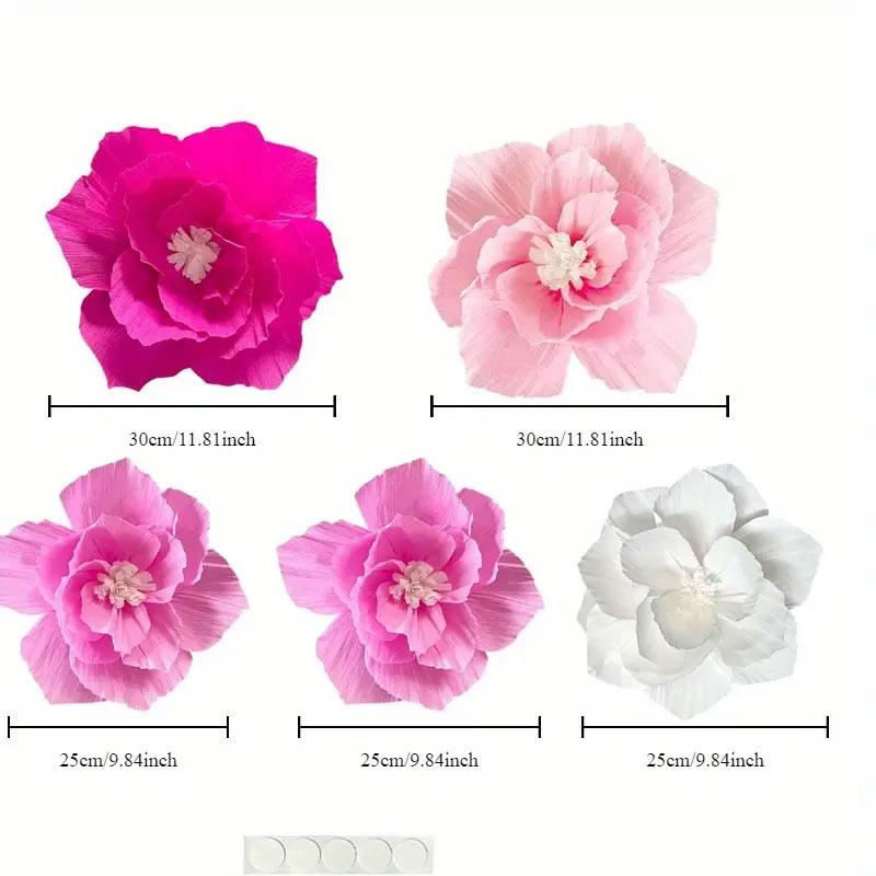 Fleur de papier rose 5 pièces, - Baby Nursery Furniture Sets avis et prix