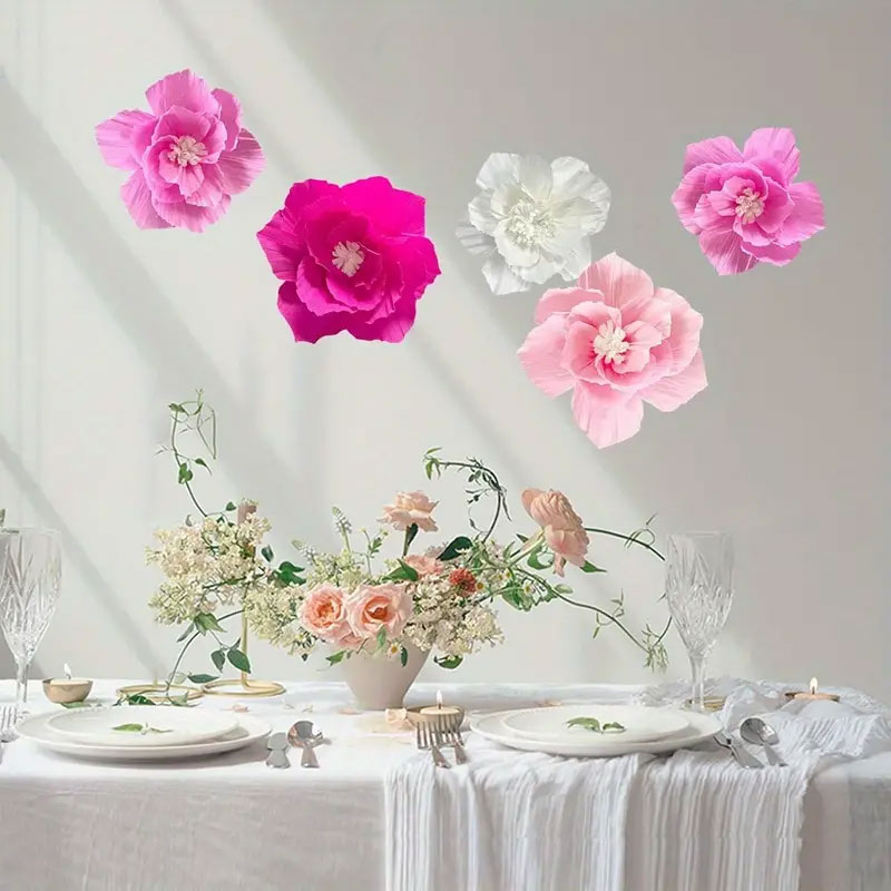 Fleur de papier rose 5 pièces, - Baby Nursery Furniture Sets avis et prix