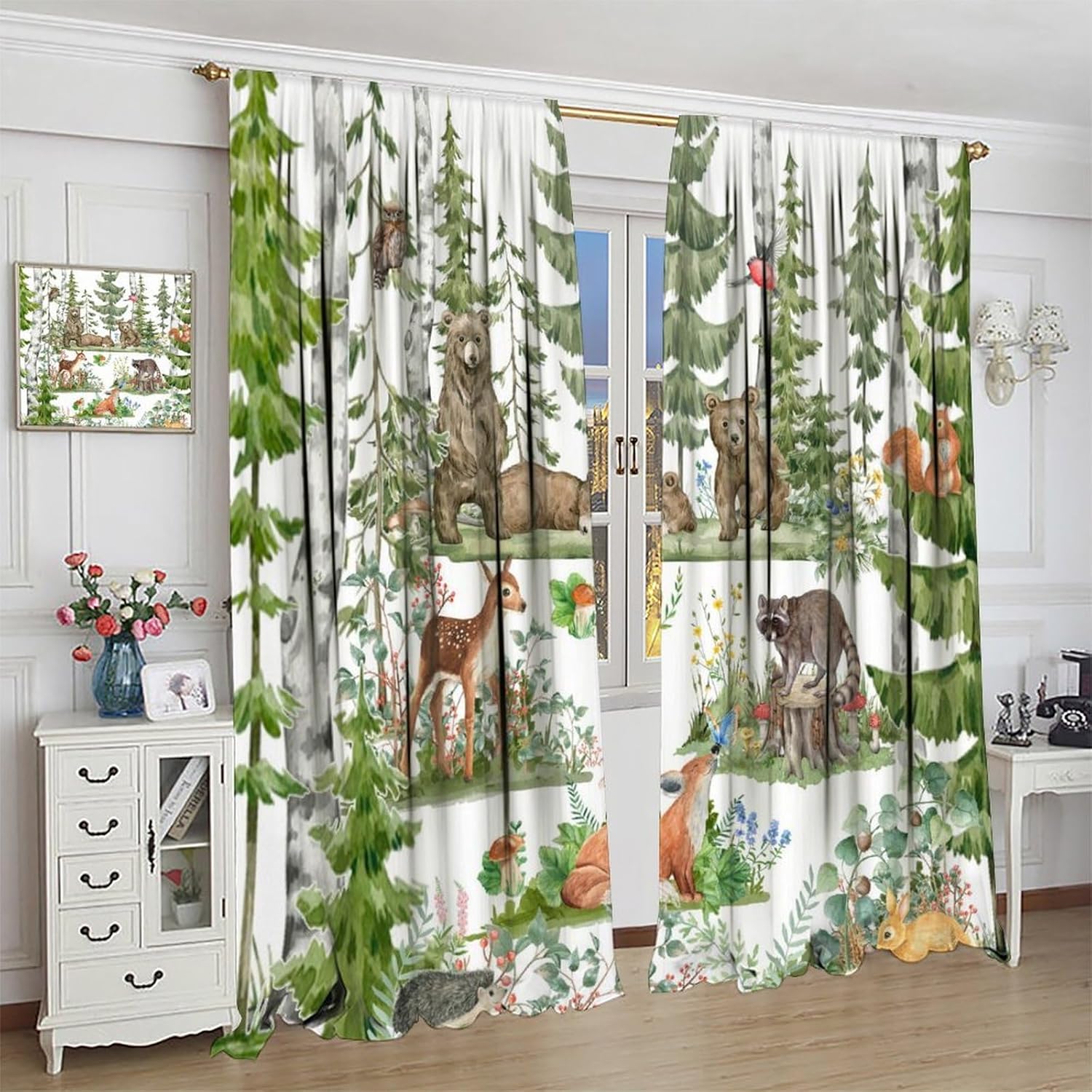 Rideaux d'animaux de la forêt  - Baby Nursery Curtains avis et prix