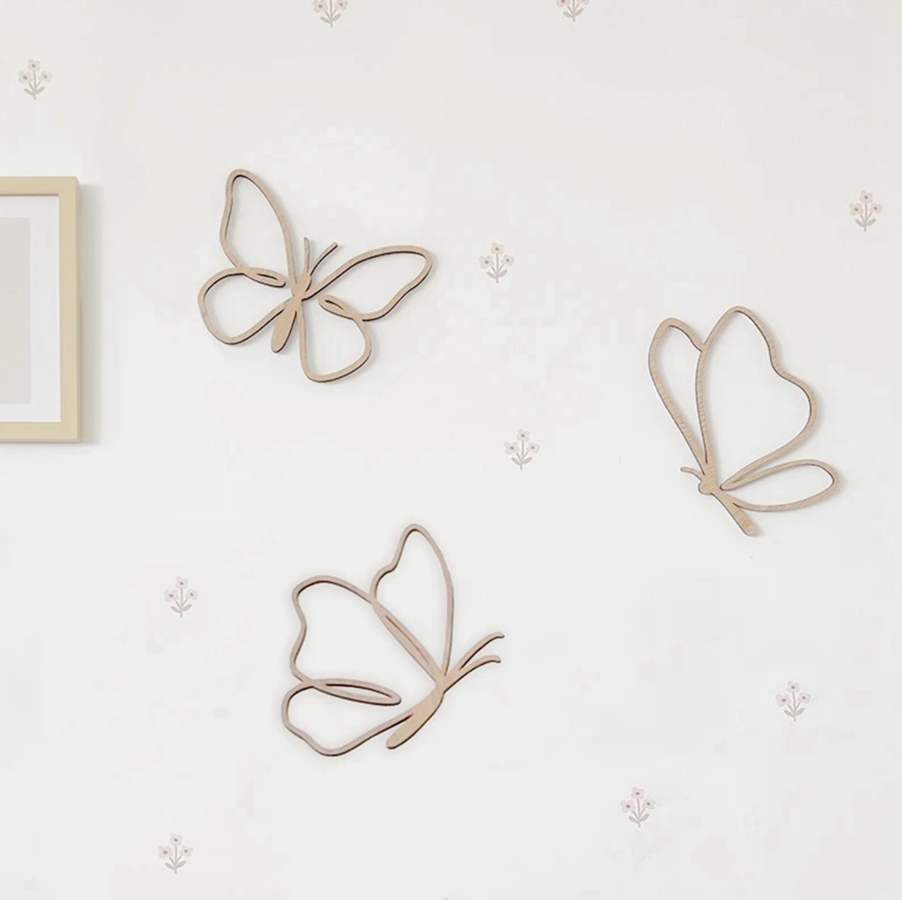 Panneau en bois avec papillons - Baby Nursery Artwork avis et prix