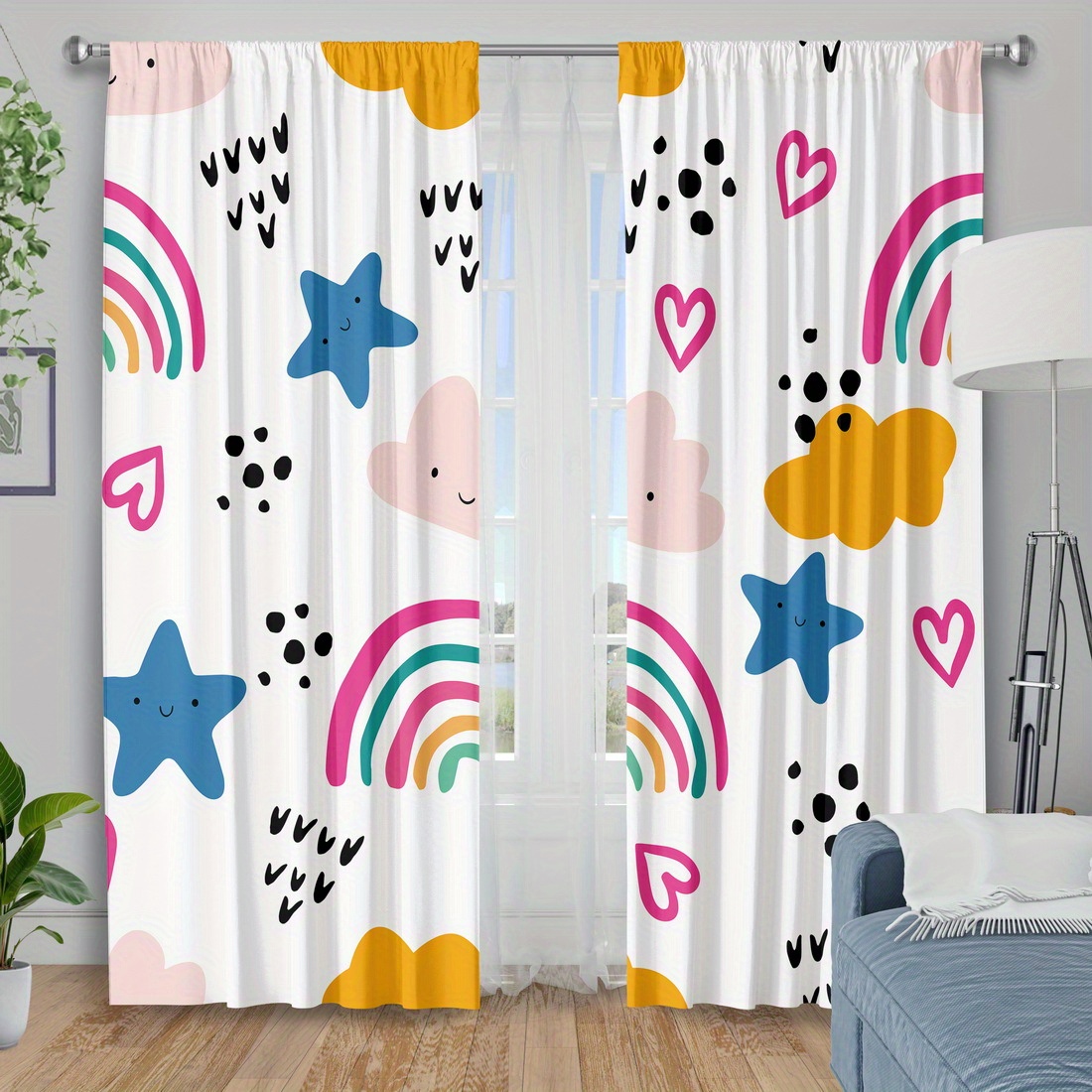 Rideau de chambre d'enfant mot - Baby Nursery Youtube avis et prix