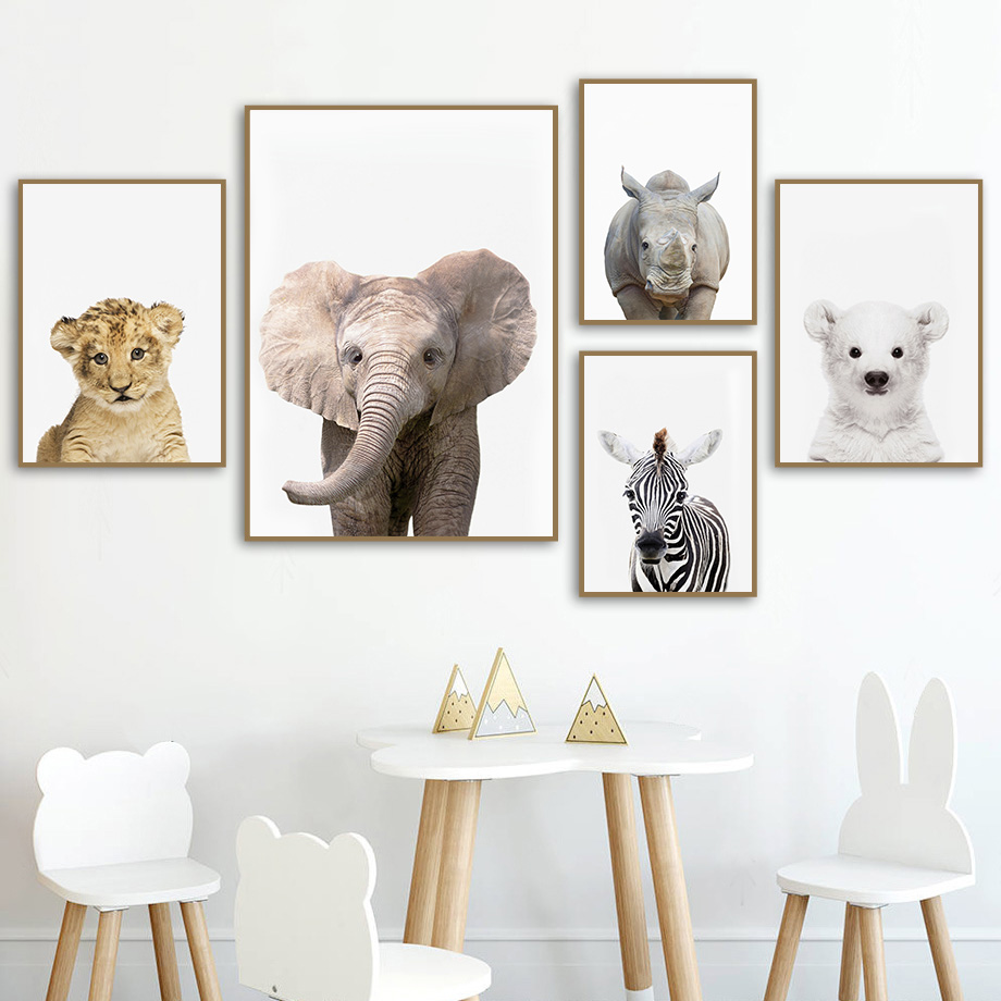 1 toile sans cadre, impression - Baby Nursery Jungle avis et prix
