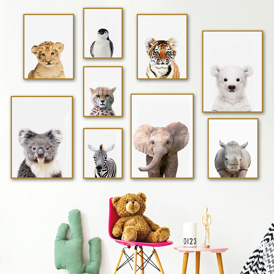 1 toile sans cadre, impression - Baby Nursery Jungle avis et prix
