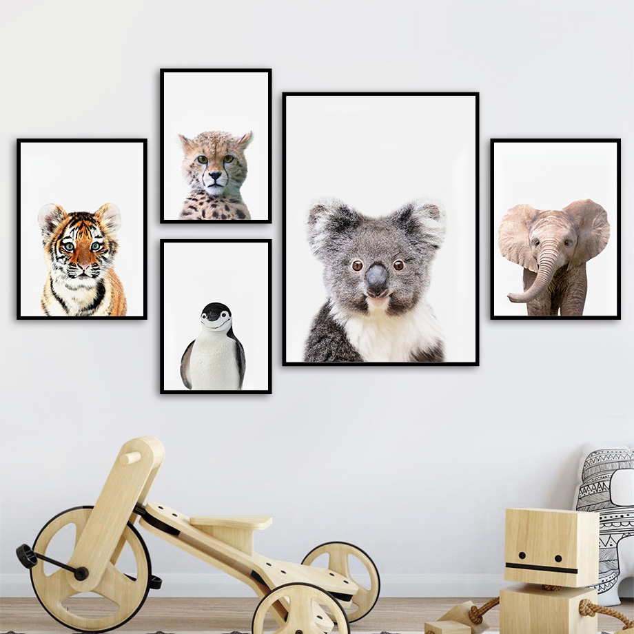 1 toile sans cadre, impression - Baby Nursery Jungle avis et prix