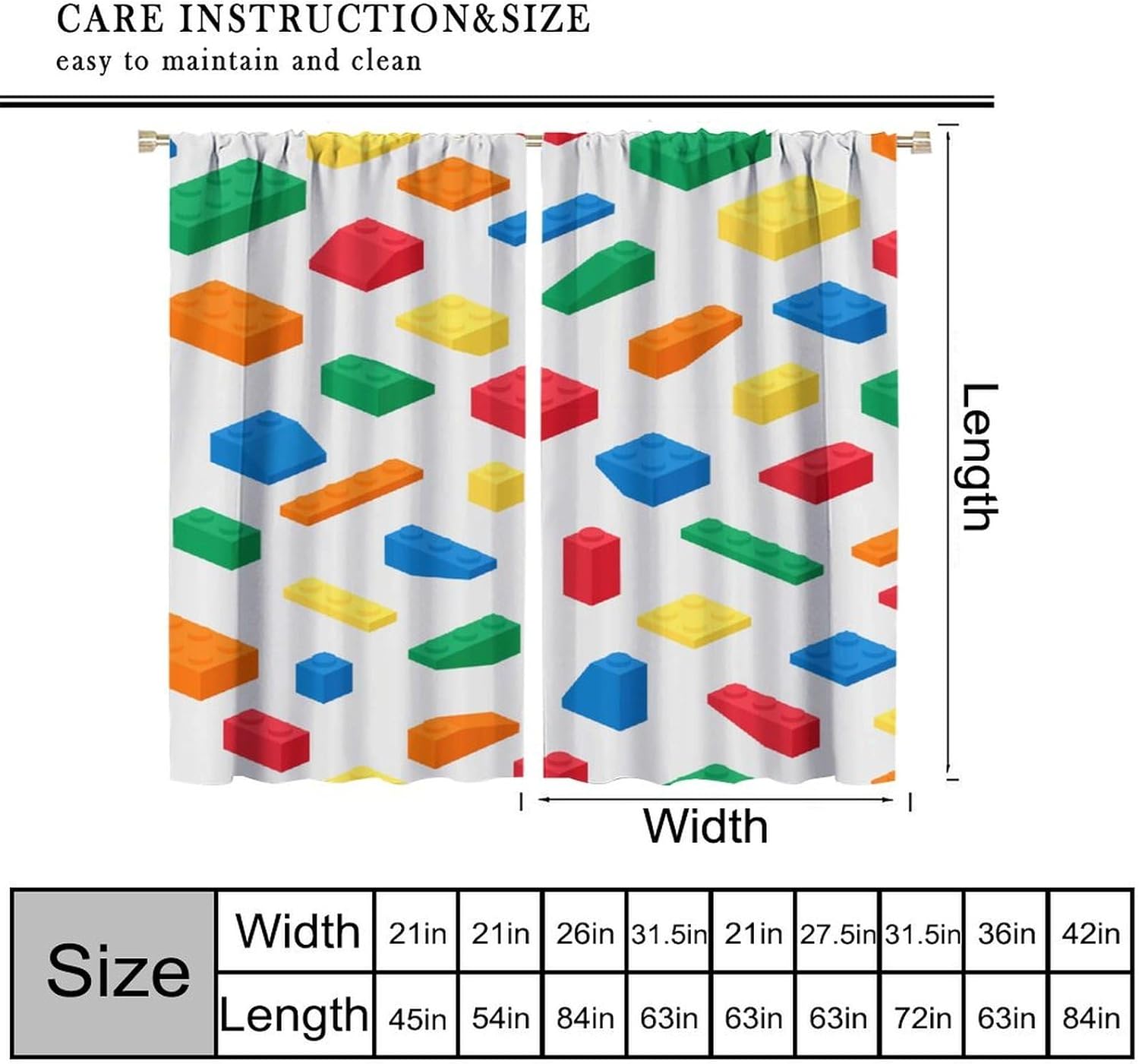 Rideaux pour enfants en forme  - Baby Nursery Curtains avis et prix
