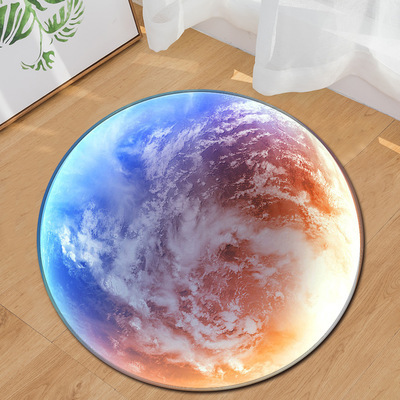 Tapis rond imprimé lune pleine - Soft Rug Nursery avis et prix