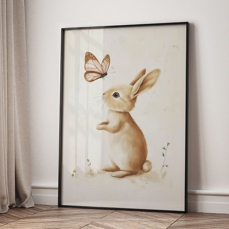 Affiches d'animaux (Ours, Lapi - Baby Nursery Animal Pictures avis et prix