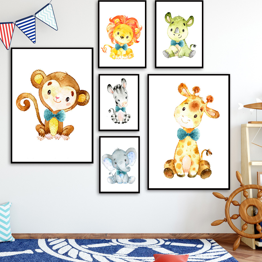 Toile d'art mural avec dessin  - Baby Zebra Nursery avis et prix
