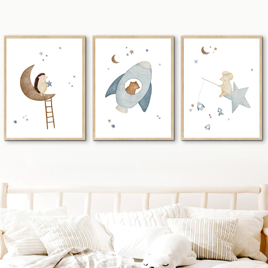 Art mural de pépinière d'anima - Baby Nursery Animal Pictures avis et prix